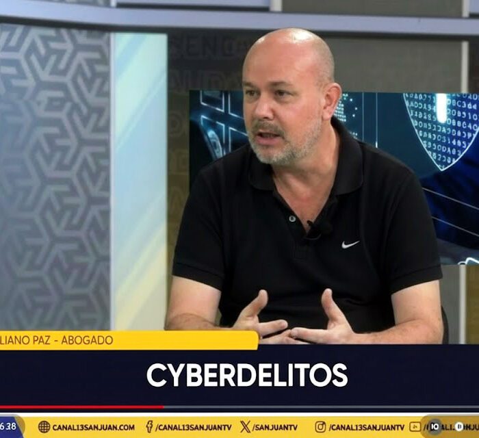 Maximiliano Paz abogado en Canal 13 San Juan – entrevista sobre ciberdelitos