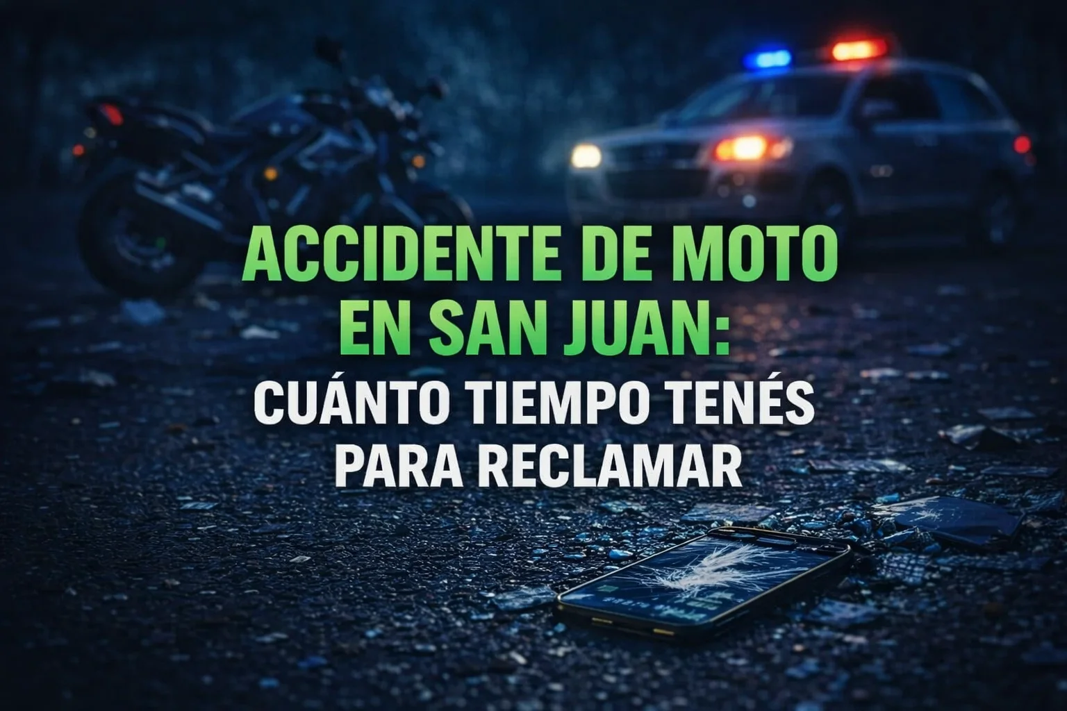 accidente de moto en San Juan reclamo indemnización plazo