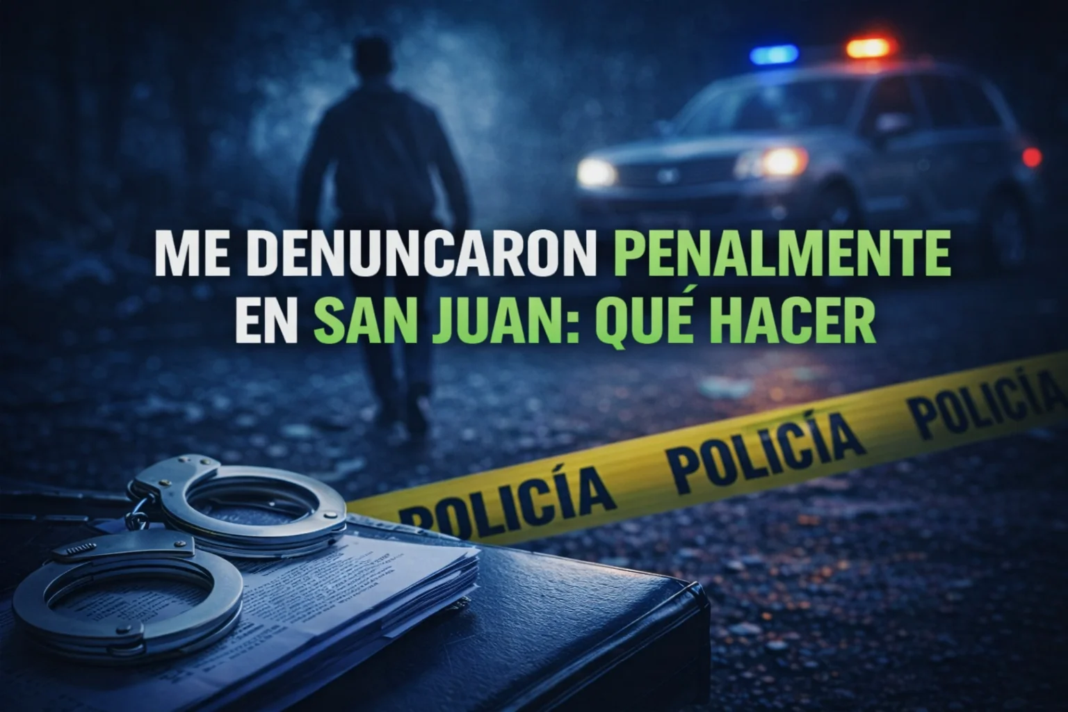 me denunciaron penalmente en san juan que hacer