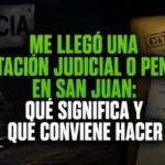 citación penal en San Juan